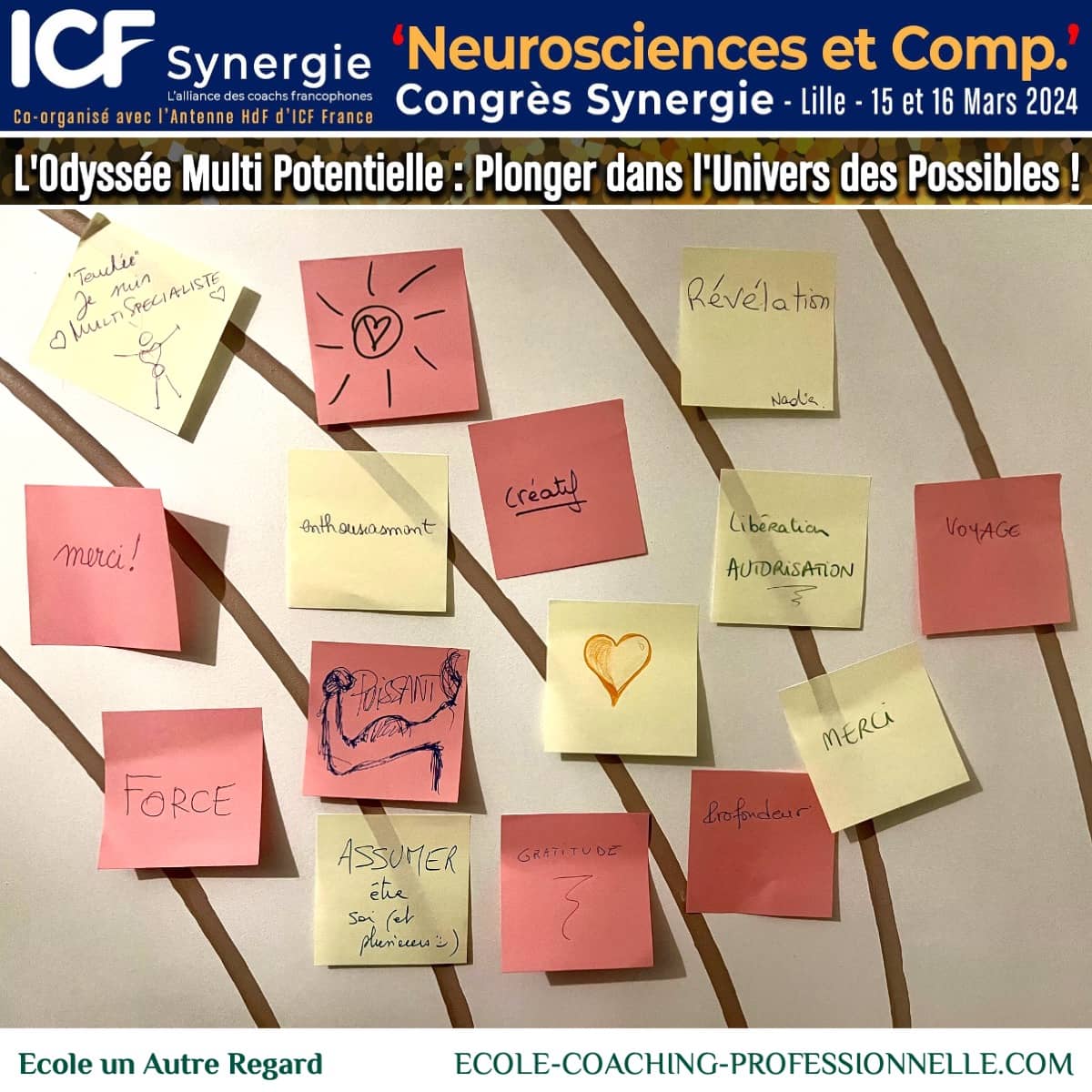 la conclusion de l'atelier de coaching du congres ICF Fédération internationale de coaching 