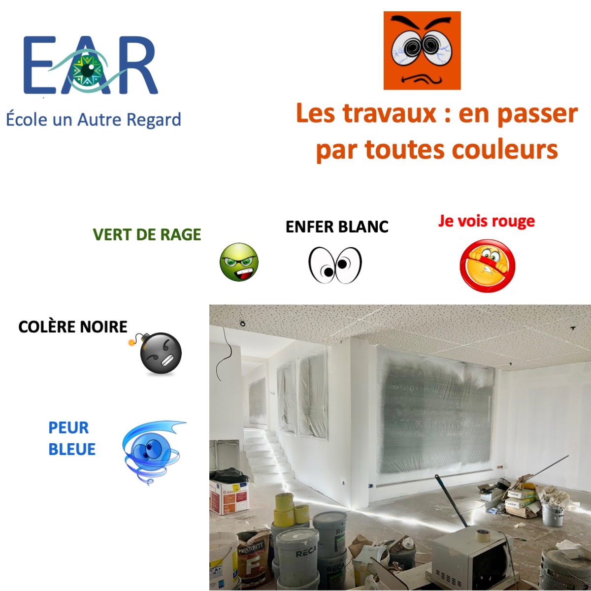 EAR la métamorphose des locaux de l'école de coaching un Autre Regard 